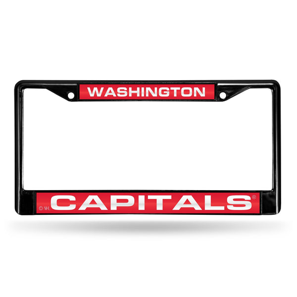Wholesale Washington Capitals Black Laser Chrome 12 x 6 License Plate Frame