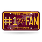 Wholesale Washington Commanders #1 Fan Primary Logo Metal Tag