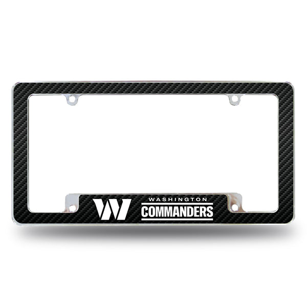 Wholesale Washington Commanders All Over 12 x 6 Chrome Frame - Carbon Fiber Design