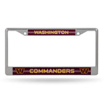 Wholesale Washington Commanders Glitter Chrome License Plate Frame