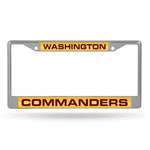 Wholesale Washington Commanders Laser Chrome Frame (Maroon Lettering)