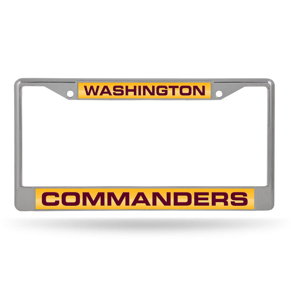 Wholesale Washington Commanders Laser Chrome Frame (Maroon Lettering)