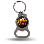 Wholesale Washington Commanders Silver Bottle Opener Keychain