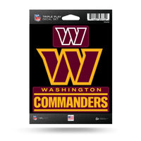 Wholesale Washington Commanders Triple Play Sticker