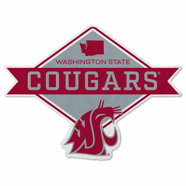 Wholesale Washington State University Shape Cut Logo With Header Card - Diamond Design