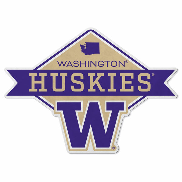 Wholesale Washington University Shape Cut Logo With Header Card - Diamond Design