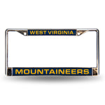 Wholesale West Virginia Mountaineers Laser Chrome 12 x 6 License Plate Frame