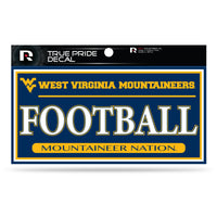 Wholesale West Virginia University 3" X 6" True Pride Decal - Football