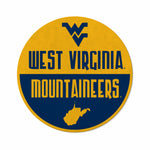 Wholesale West Virginia University Shape Cut Logo With Header Card - Classic Design
