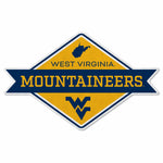 Wholesale West Virginia University Shape Cut Logo With Header Card - Diamond Design