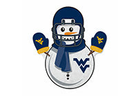 Wholesale West Virginia University Snowman Shape Cut Pennant