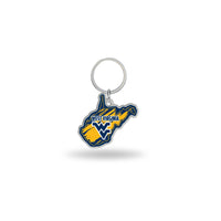 Wholesale West Virginia University - West Virginia State Shaped Keychain