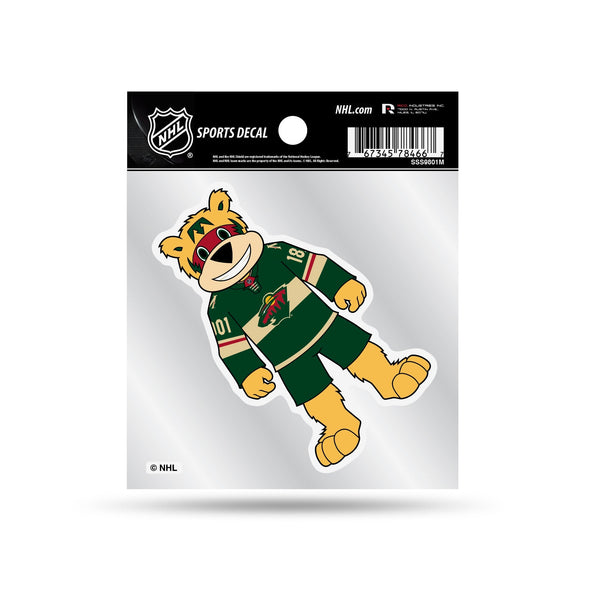 Wholesale Wild Clear Backer Decal W/ Mascot Logo (4"X4")