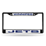 Wholesale Winnipeg Jets Black Laser Chrome 12 x 6 License Plate Frame