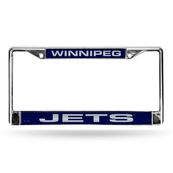 Wholesale Winnipeg Jets Laser Chrome 12 x 6 License Plate Frame