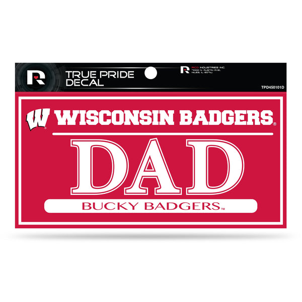 Wholesale Wisconsin 3" X 6" True Pride Decal - Dad