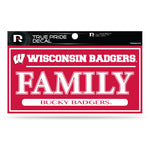 Wholesale Wisconsin 3" X 6" True Pride Decal - Family