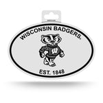 Wholesale Wisconsin Black And White Oval Sticker