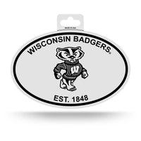 Wholesale Wisconsin Black And White Oval Sticker