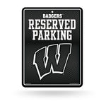 Wholesale Wisconsin University - Carbon Fiber Design - Metal Parking Sign