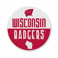 Wholesale Wisconsin University Shape Cut Logo With Header Card - Classic Design