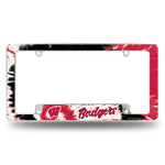 Wholesale Wisconsin University - Tie Dye Design - All Over Chrome Frame (Bottom Oriented)