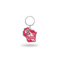 Wholesale Wisconsin University - Wisconsin State Shaped Keychain