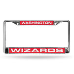 Wholesale Wizards Laser Chrome Frame - Red Background With White Letters