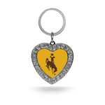 Wholesale Wyoming Rhinestone Heart Keychain