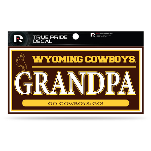 Wholesale Wyoming University 3" X 6" True Pride Decal - Grandpa