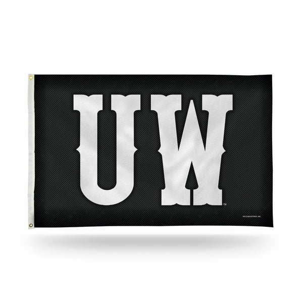 Wholesale Wyoming University - Carbon Fiber Design - Banner Flag (3X5)