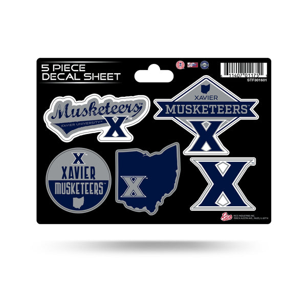 Wholesale Xavier University 5 Piece Decal Sheet